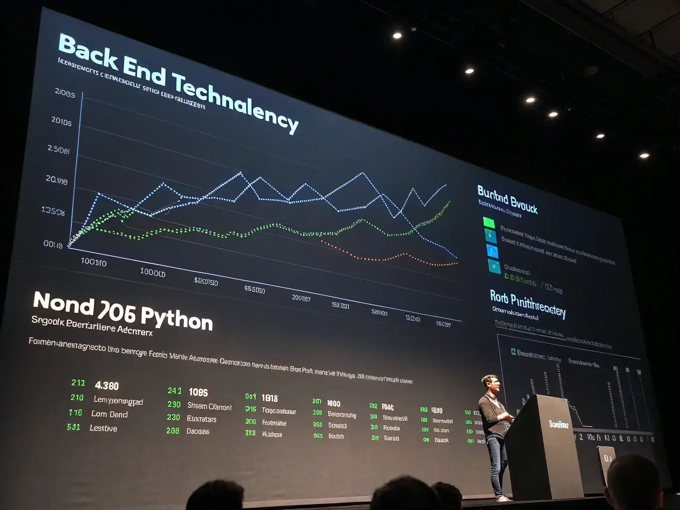 A graph showing career growth and salary progression for React developers over time. The image should visually represent the potential for career advancement and increased earning potential.